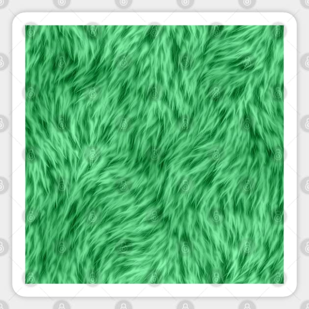 Green Fur Design Sticker by CraftyCatz